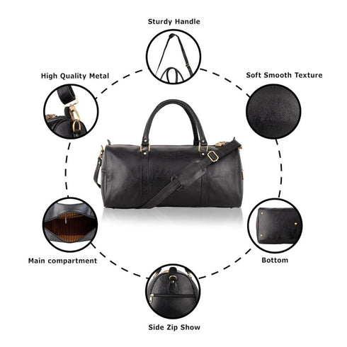 Shaurya Genuine Leather Duffle Bag Hive